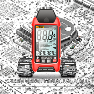 Hygromètre <span class=keywords><strong>pour</strong></span> <span class=keywords><strong>bois</strong></span> ANENG GN601 0-99% HR, affichage 20,5% HR, mesureur <span class=keywords><strong>d</strong></span>'<span class=keywords><strong>humidité</strong></span> du <span class=keywords><strong>bois</strong></span>, mesure multi-scènes, <span class=keywords><strong>sonde</strong></span> de température et <span class=keywords><strong>d</strong></span>'<span class=keywords><strong>humidité</strong></span> - Product Image 2