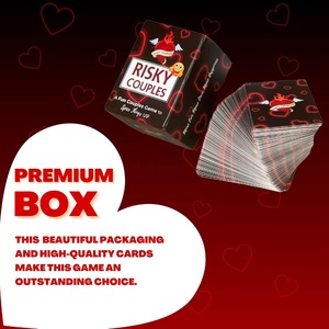 YY Jeu de cartes de dialogue pour couples, portable, écologique, durable, gaufré, à coins carrés, en anglais, 14+, jeu audacieux pour couples, fabriqué en Chine - Product Image 4