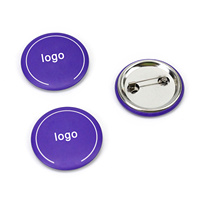 Badges à épinglette ronds de 58 mm en plastique personnalisés en gros, impression personnalisée