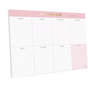 Carnet de planification hebdomadaire personnalisé avec logo imprimé sur papier d'art 25,4x17,8CM, <span class=keywords><strong>liste</strong></span> de courses, <span class=keywords><strong>liste</strong></span> de choses à faire, fournitures scolaires, planificateur d'objectifs - Product Image 2