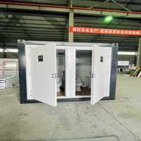 Cabine de toilettes mobiles publiques, bloc modulaire extérieur, douche et abri de toilettes portables en conteneur