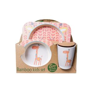 Ensemble de vaisselle en mélamine de <span class=keywords><strong>bambou</strong></span> de 5 pièces pour enfants <span class=keywords><strong>compartiment</strong></span> garçons et filles ensemble d'assiettes en fibre de <span class=keywords><strong>bambou</strong></span> cuillère fourchette pour enfants repas - Product Image 1