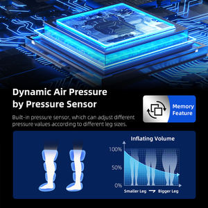 Sepatu terapi kompresi udara olahraga, sepatu bot pemulihan alat pijat kaki mesin pressoterapi drainase limfatik, heksager olahraga - Product Image 3