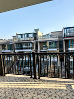 Système de balustrade en alliage d'aluminium au design moderne, facile à installer, pour balcon, terrasse, maison, modélisation 3D personnalisable