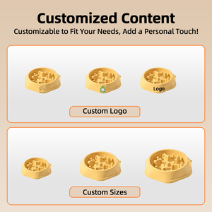 Yetenekli üretim yuvarlak PP dört renk lüks yavaş besleyici Cuenco Para Mascotas hayvan mama kasesi köpek için - Product Image 6