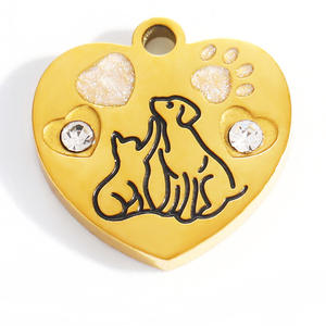 Dijes de Acero Inoxidable para Joyería DIY, Corazón, Estrella de Mar, Búho, Perro, Gato, Estilo Oceánico, Chapados en Oro, para Collares, Pulseras y Accesorios - Product Image 5