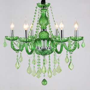 New Luxury Post-modern Green Crystal <strong>Chandelier</strong> Colorful Restaurant Bedroom Hotel Decorative Lamps <strong>Chandeliers</strong> &amp; Pendant Lights - Product Image 3