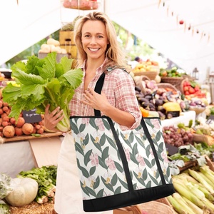 Bolsa Térmica Portátil de Gran Capacidad para Exteriores, Bolsa de Almuerzo con Cierre, Diseño Aloha Hawaii, Bolso de Mano - Product Image 6