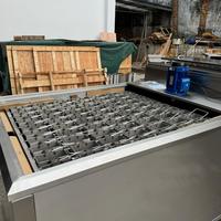 Machine à glaçons par immersion commerciale pour supermarché, machine de refroidissement des produits de la mer