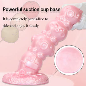 Extra großer Anal Plug 9cm Octopus Bead Silikon <span class=keywords><strong>Pink</strong></span> <span class=keywords><strong>Dildo</strong></span> mit Nippel Vibrator Drei Größen Sexspielzeug - Product Image 3