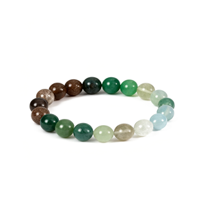 Рождественский подарок: элегантный браслет из зеленого аметиста с гравировкой в изысканной коробке. Другие изделия из кристаллов. - Product Image 1