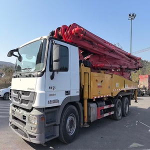 Camion pompe à béton SANY 49m en bon état, flèche à 5 sections, moteur d'origine chinois à faible kilométrage, en stock - Product Image 5