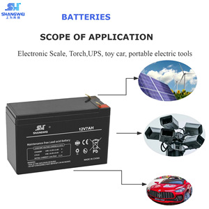 แบตเตอรี่ตะกั่วกรดแบบไม่ต้องบำรุงรักษา Shangwei 12V 7Ah สำหรับ UPS พลังงานแสงอาทิตย์ ระบบควบคุมการเข้าออกประตู ลิฟต์ และเครื่องพ่นยา - Product Image 2