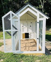 Cage extérieure en bois massif personnalisée poulailler en bois de grande taille Fabricant de poulailler