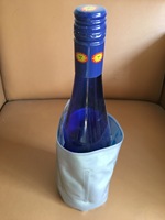 Sac de glace imperméable en PVC, pochette isotherme pour bouteille de vin et de Gel