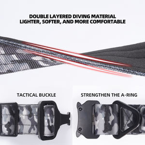 <span class=keywords><strong>Collar</strong></span> táctico para perros, <span class=keywords><strong>collar</strong></span> de entrenamiento ajustable de nailon, hebilla de Metal resistente con parches de mango para perros medianos y grandes - Product Image 4