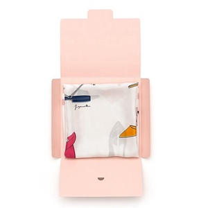 Custom logo silk scarf packaging scarves retail envelope packing paper box