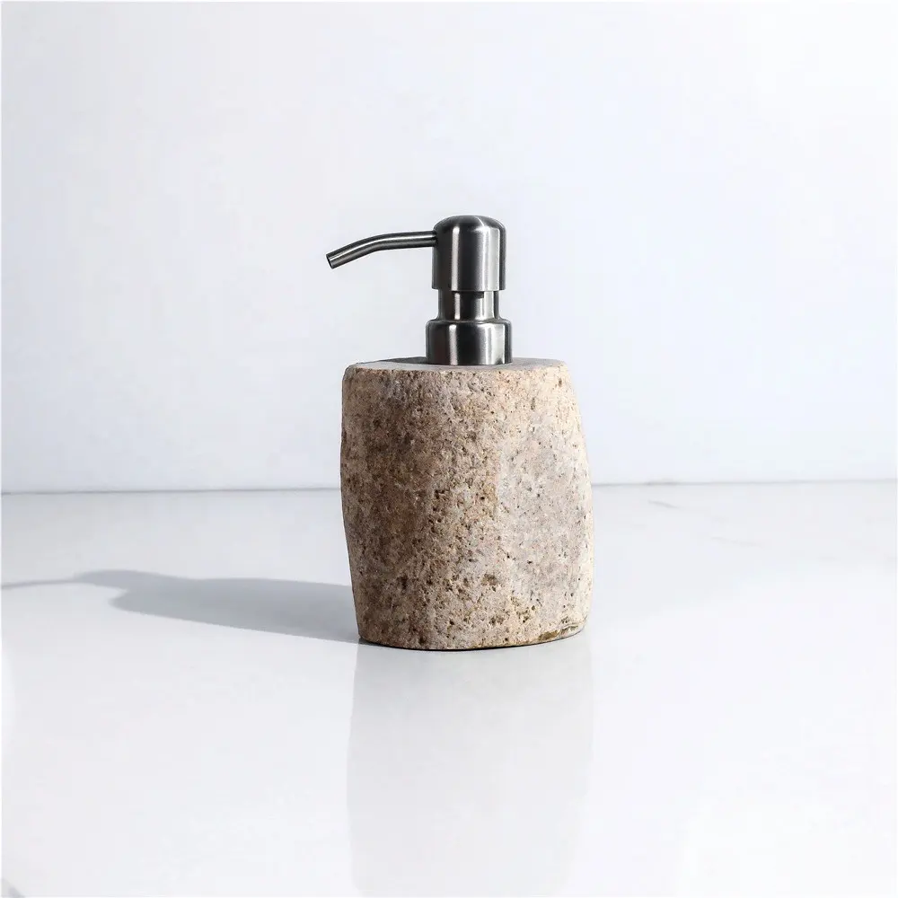 Best Price Customized Size Liquid Soap Marble Soap Dispenser Bottle hand soap Bathroom Accessories hotel Home Decor