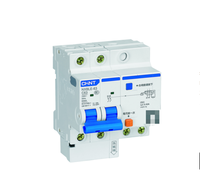 Disjoncteur différentiel triphasé Chint NXBLE-63 3P RCBO 30mA 6kA, matériau cuivre PA66, options 1P/2P/4P, 400V