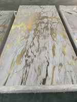 Panneau mural en PVC marbré moderne de 2,5 mm, imperméable, résistant à l'humidité, anti-UV, ignifuge, pour hôtel, divertissement, maison, villa