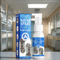 Elaimei Spray cicatrisant antiseptique indolore au nano-argent colloïdal pour chiens et petits animaux, régénérant et antifongique, en stock