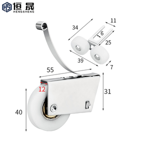 <span class=keywords><strong>Rueda</strong></span> de <span class=keywords><strong>Puerta</strong></span> <span class=keywords><strong>Corredera</strong></span> de Acero, Polea Doble para Muebles, <span class=keywords><strong>Puerta</strong></span> <span class=keywords><strong>Corredera</strong></span> de <span class=keywords><strong>Armario</strong></span> - Product Image 1