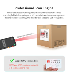 <span class=keywords><strong>Scanner</strong></span> de codes-barres WiFi6 5G Android 15 4+64G PDA portable <span class=keywords><strong>Scanner</strong></span> IP67 6 pouces FHD 1080*2160 Écran Prise en charge de la numérisation NFC et OCR - Product Image 5