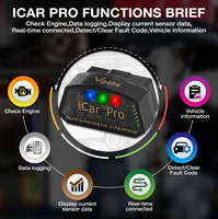 Herramientas de diagnóstico de coche Vgate iCar Pro Elm327 V2.3 OBD 2 OBD2 WIFI BLE 4,0 para Android/IOS ODB2 escáner automático PK ELM 327 V1 5