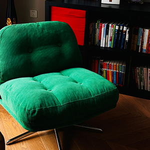 Dewey Linger Lounge <b>Chair</b> Swivel Design Single Sofa <b>Chair</b> For <b>Small</b> Living Rooms And Apartments Designer Vintage Style - Product Image 1