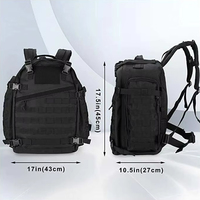 Sac à dos tactique de sport décontracté pour homme Sac pour ordinateur portable de grande capacité avec cadre externe étanche