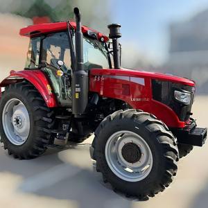 Tracteur agricole à quatre roues motrices avec essieu arrière renforcé, charrue rotative à grandes roues double usage Red Lx1604 - Product Image 2