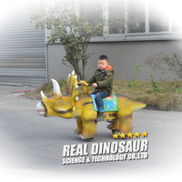 Manèges de fête foraine, dinosaures animatroniques en fibre de verre pour l'extérieur, parc d'aventure, aire de jeux