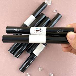 Pegamento para pestañas 2 en 1, pegamento impermeable para pestañas en racimo, pegamento sellador adhesivo para pestañas negras sin látex - Product Image 1