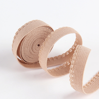 Bande élastique jacquard picot étroite de 10 mm, douce et durable, en nylon/spandex, pour la décoration de sous-vêtements féminins, couleurs personnalisées