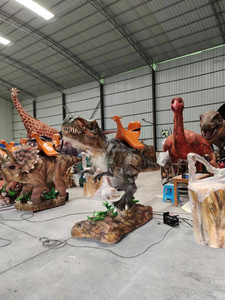 Personalizzato divertente fatto a mano Animatronics modello a grandezza naturale realistico in movimento statue di dinosauri per <span class=keywords><strong>la</strong></span> promozione aziendale - Product Image 4