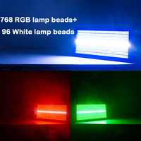 Vente chaude LED Panneau Matrice Lumières 48 Segment RVB 3 en 1 et 8 Segment Blanc Stroboscopique Lumières Teinture Disco Party Stage Light