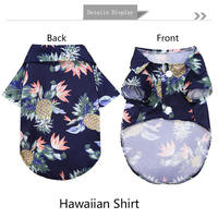 Chemise pour chien de grande race, style hawaïen, pour l'été, vêtements hawaïens pour le printemps et l'été, manches courtes, 4XL, XXXL