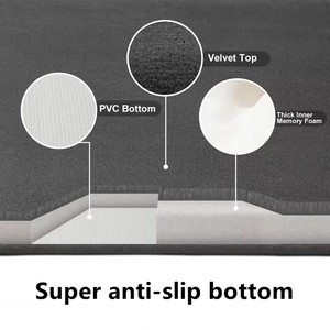Tapis <span class=keywords><strong>de</strong></span> <span class=keywords><strong>sol</strong></span> et tapis <span class=keywords><strong>de</strong></span> porte <span class=keywords><strong>de</strong></span> <span class=keywords><strong>salle</strong></span> <span class=keywords><strong>de</strong></span> bain en velours corail super absorbant et antidérapant - Product Image 3