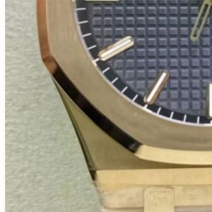 Customized LOGO luxury men's rose gold <b>calendar</b> water-resistant watch with polygonal dial and mechanical movement - Product Image 2