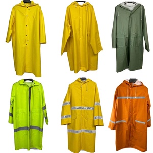 Veste imperméable <span class=keywords><strong>de</strong></span> sécurité réfléchissante <span class=keywords><strong>de</strong></span> haute qualité personnalisée, veste <span class=keywords><strong>de</strong></span> travail haute visibilité, imperméable en PVC et polyester résistant pour hommes adultes - Product Image 6