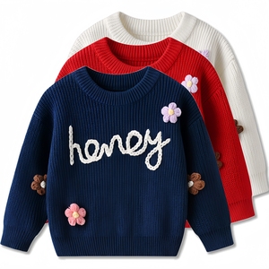Suéter Personalizado para Bebé con Nombre Bordado, Suéter Tejido a Medida para Recién Nacidos, Niñas y Niños, <span class=keywords><strong>Regalo</strong></span> para Baby Shower o Navidad - Product Image 1