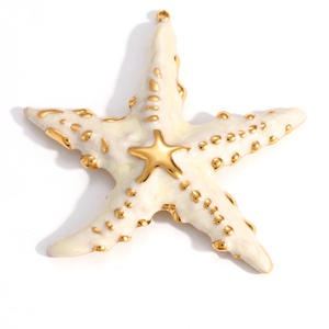 Colgantes de Acero Inoxidable con Temática Oceánica: Estrella de Mar, Ballena, Concha, Mariposa - Dijes DIY para Hacer Joyas, Accesorio Unisex para Collares - Product Image 4