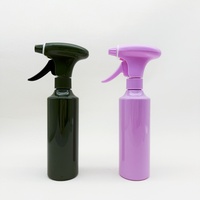 Bouteille pulvérisateur en plastique PET de 350 ml avec gâchette en PP pour l'emballage des salons de coiffure