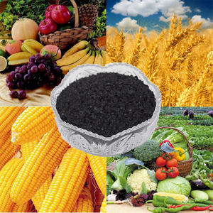 Ácido húmico a granel Humato de potasio Fertilizante soluble en agua Súper ácido húmico de potasio 98 Copos Bolsa de 25 kg - Product Image 2