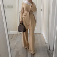 Vêtements islamiques personnalisés SJ en gros, hijab tendance pour femmes, vêtements modestes pour femmes, ensemble islamique deux pièces, vêtements islamiques