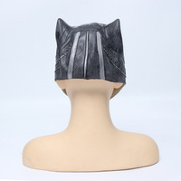 Masque de film de guerre civile pour cosplay, casque de film Marvel, couvre-chef en latex Black Panther pour diffusion en direct, Halloween, Factory