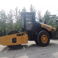 Compacteur de sol durable à tambour unique SSR220AC-8H à haute efficacité pour la construction d'autoroutes et le nivellement du sol