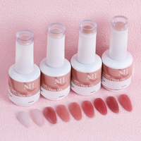 MH 15ml UV/LED durci rose solide constructeur ongles gel longue durée ongles de construction gel fort auto-nivelant