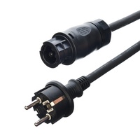 Système PV pour balcon Cordon d'alimentation micro-onduleur CEE IEC Prise Schuko Connecteur LY01 Câble en caoutchouc H07RN-F Certifié TUV/VDE DEYE