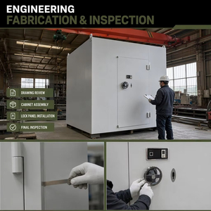 <strong>Professional</strong> Custom <strong>Vault</strong> Cabinet Manufacturer with OEM/ODM Engineering Support, Custom Dimensions and Lock Panel Configuration - Product Image 6